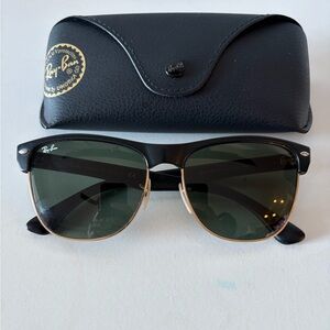 Ray-Ban Clubmaster Black and Gold Sunglasses